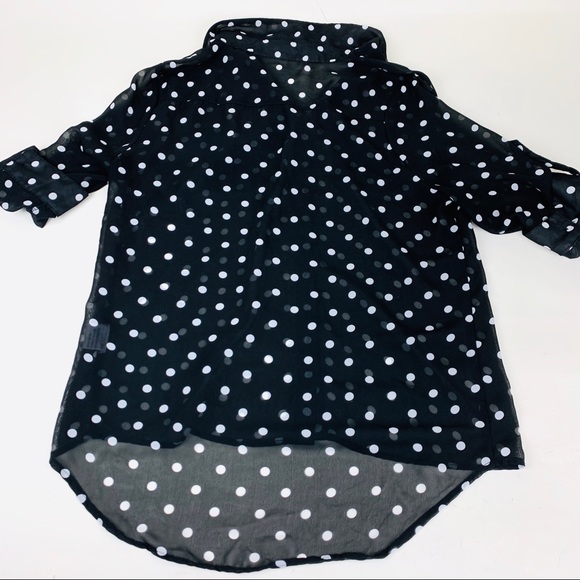 Icy Fashion- Polka Dots.Black/White. Size Large. - Picture 5 of 6
